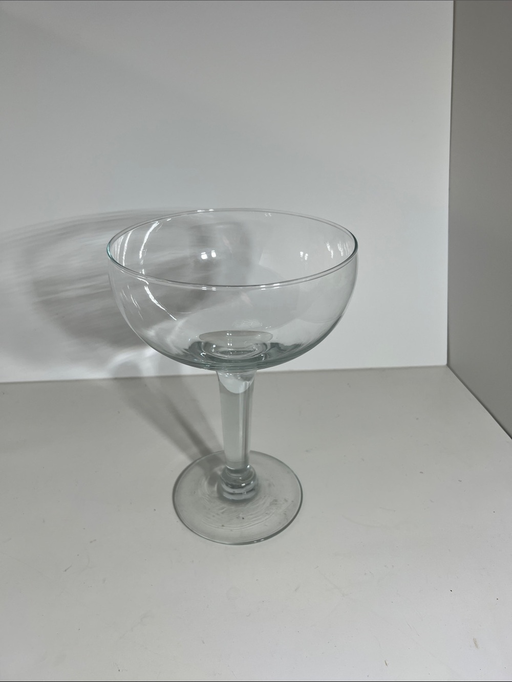 Large wine glass Clear Glass Dessert Coupe - Elegant Stemmed Glassware